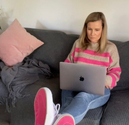Amanda working